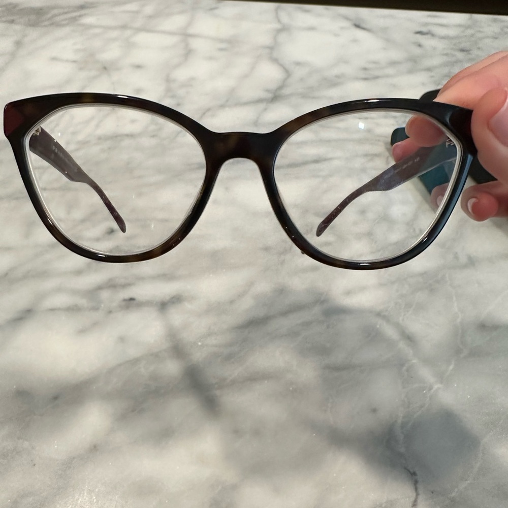 PRADA - Prescription Glasses - Cat Eye frames, black & maroon - Picture 5 of 7